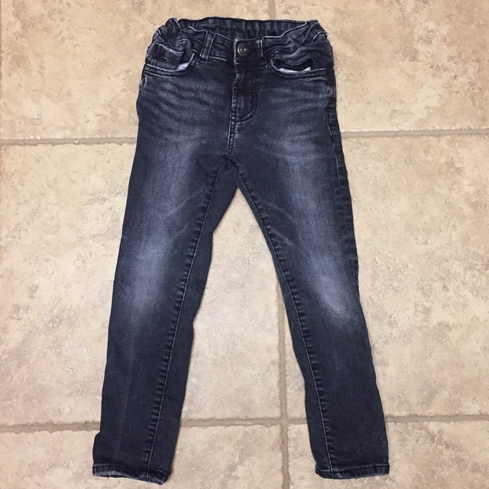 Zara boys black skinny jeans size 7